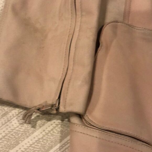 9/15 Exclusively for Saks Pink Leather Jacket, Size 6 - Picture 5 of 8